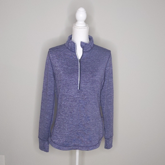 Lucy Athletic Zip Jacket Women’s Medium | Purple Grey Running Exercise Fleece Li - Picture 2 of 10